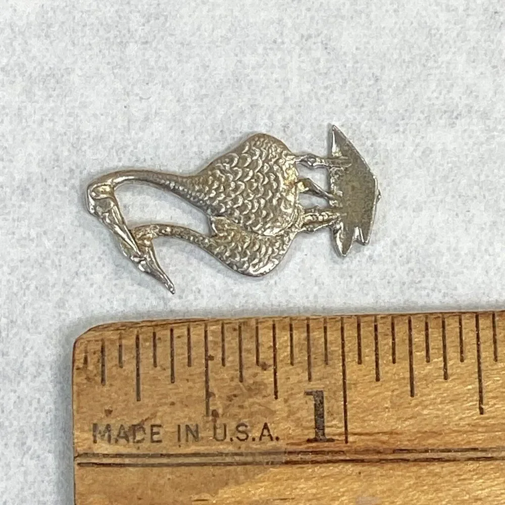Vtg Kirk Stieff Pewter Geese Pin Brooch P Buckley Moss Society 1987 1-1/8" - Picture 9 of 9